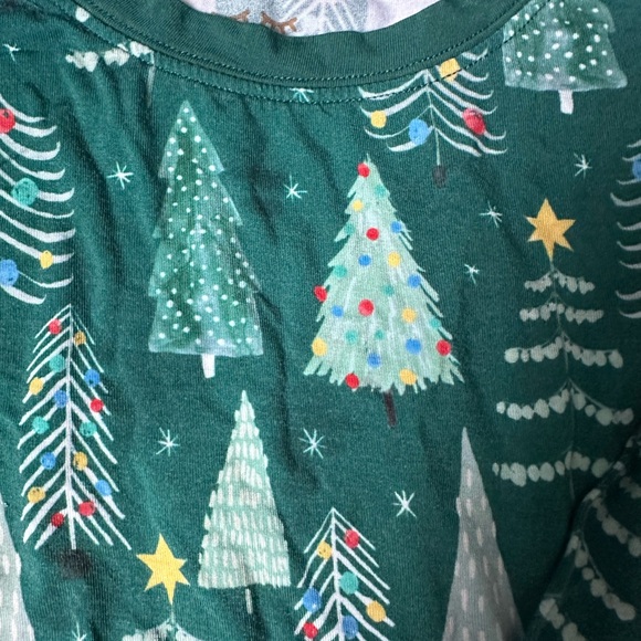 Little Sleepies Twinkling Trees Ling Sleeve Pants 4T Pajamas - Picture 4 of 5